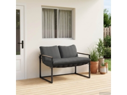 Vidaxl Conjunto De Sofá De Jardim Preto E Anthracite Aço