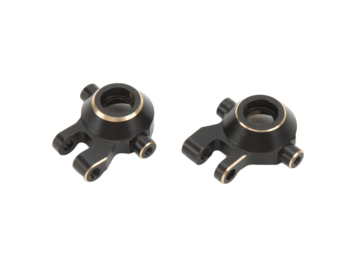 Mali 2pcs Conjunto de Junta de Direção em Latão para Carro de Escalada Controle Remoto 1/18 Preto