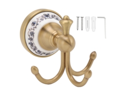 Gancho de parede decorativo elegante para banheiro e sala de estar, para roupa e toalha