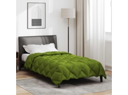 Vidaxl Edredom De Inverno 135 X 200 Cm 450 Gsm Verde