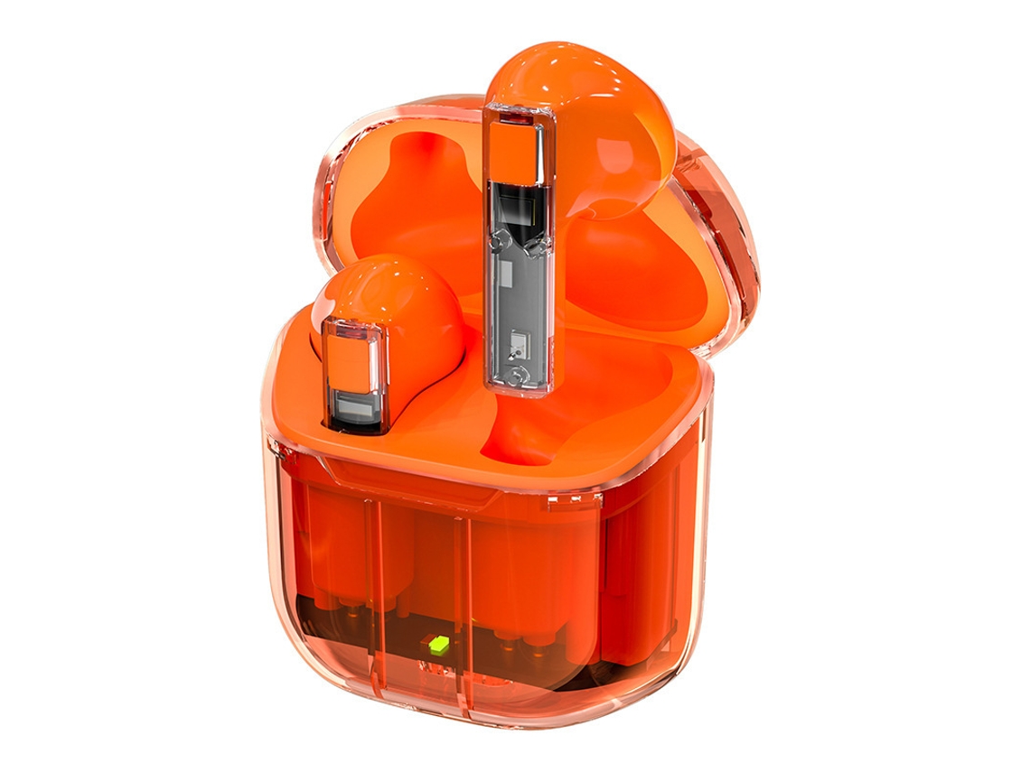 Auriculares Bluetooth True Wireless TRUMSEN  Yx06 In Ear Microfone Laranja