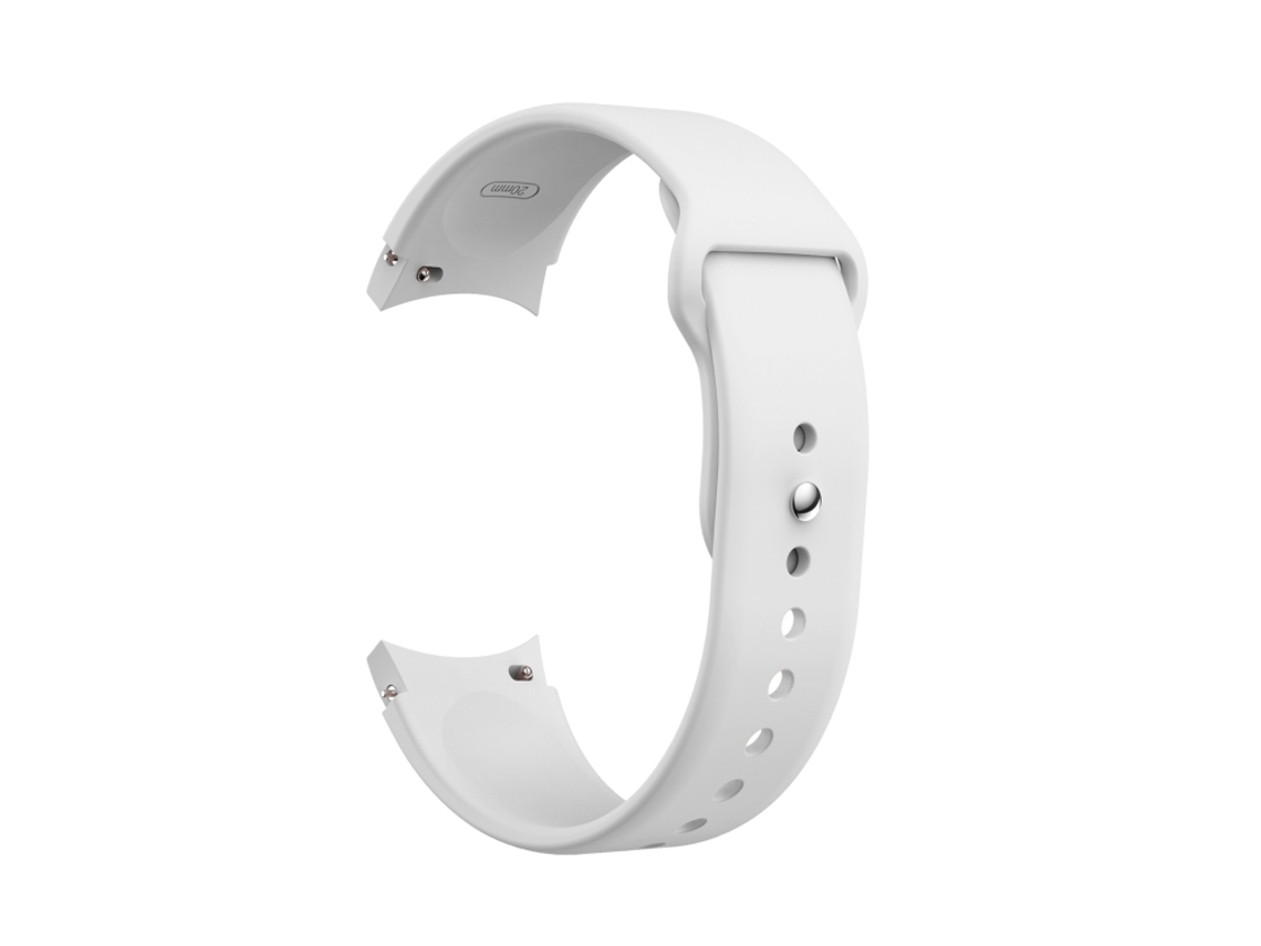 Bracelete Silicone para Samsung Galaxy Watch 4 e Watch 4 Classic com Fivela Reversa Branco XIAOMOYU (40/44mm)