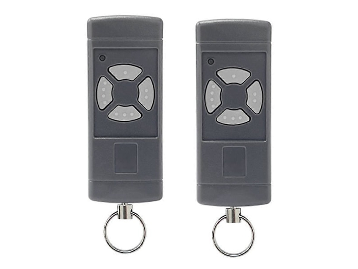Conjunto De 2 Controles Remotos Para Porta Garagem Compatíveis Com Os Modelos Hse2, 40, Hs4, 40 E Hsm4, Com Botões Cinza E Transmissor Portátil De 40