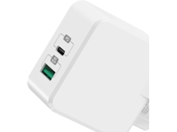 Carregador de Parede PHONESHIELD Quick Charge (USB/USB-C, PD 3.0 PPS - 18 W - Branco)