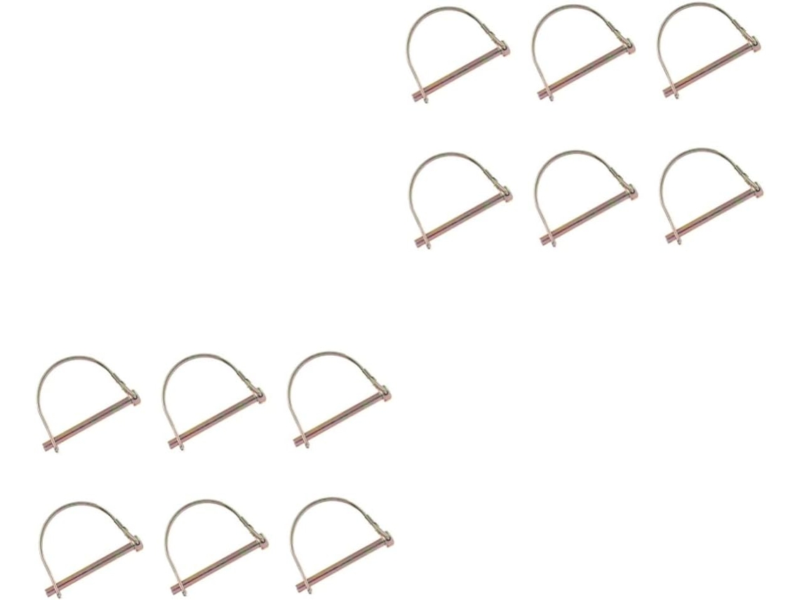 Conjunto De 12 Pinos D De Travamento Reforçados, Metal, Liga Metálica