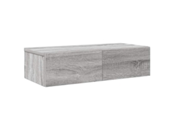 Wall Shelf, Wall Shelves Vidaxl Cinzeto Madeira Processada (60 X 26.5 X 15 Cm)