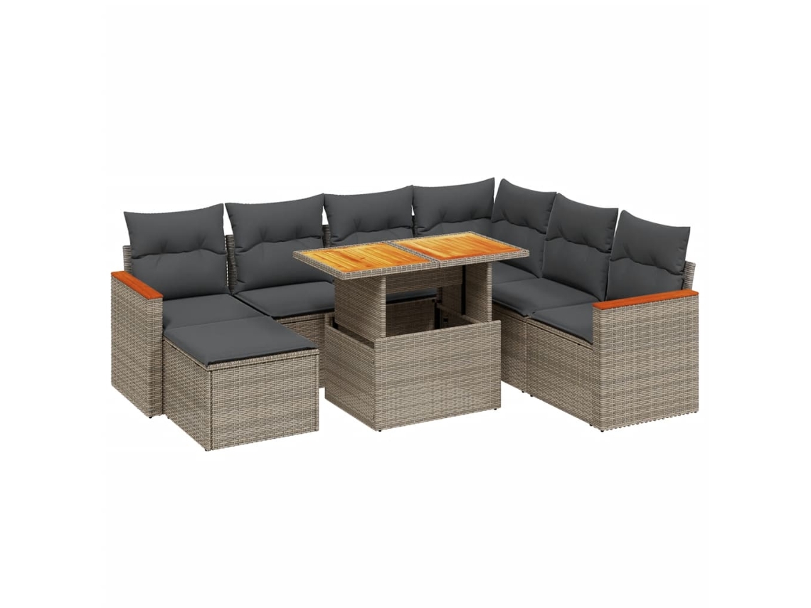 Garden Sofa Set, Garden Sofa Sets Vidaxl Cinzeto Rattan / Vime (n/a)
