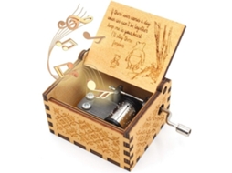 Caixa de Madeira com Música do Ursinho Pooh, Presente para Amigos e Natal, 1 Conjunto Perfeito AQUAFORGE