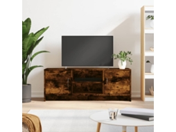 Vidaxl Móvel De Tv 102x30x37,5 Cm Derivados De Madeira Carvalho Fumado