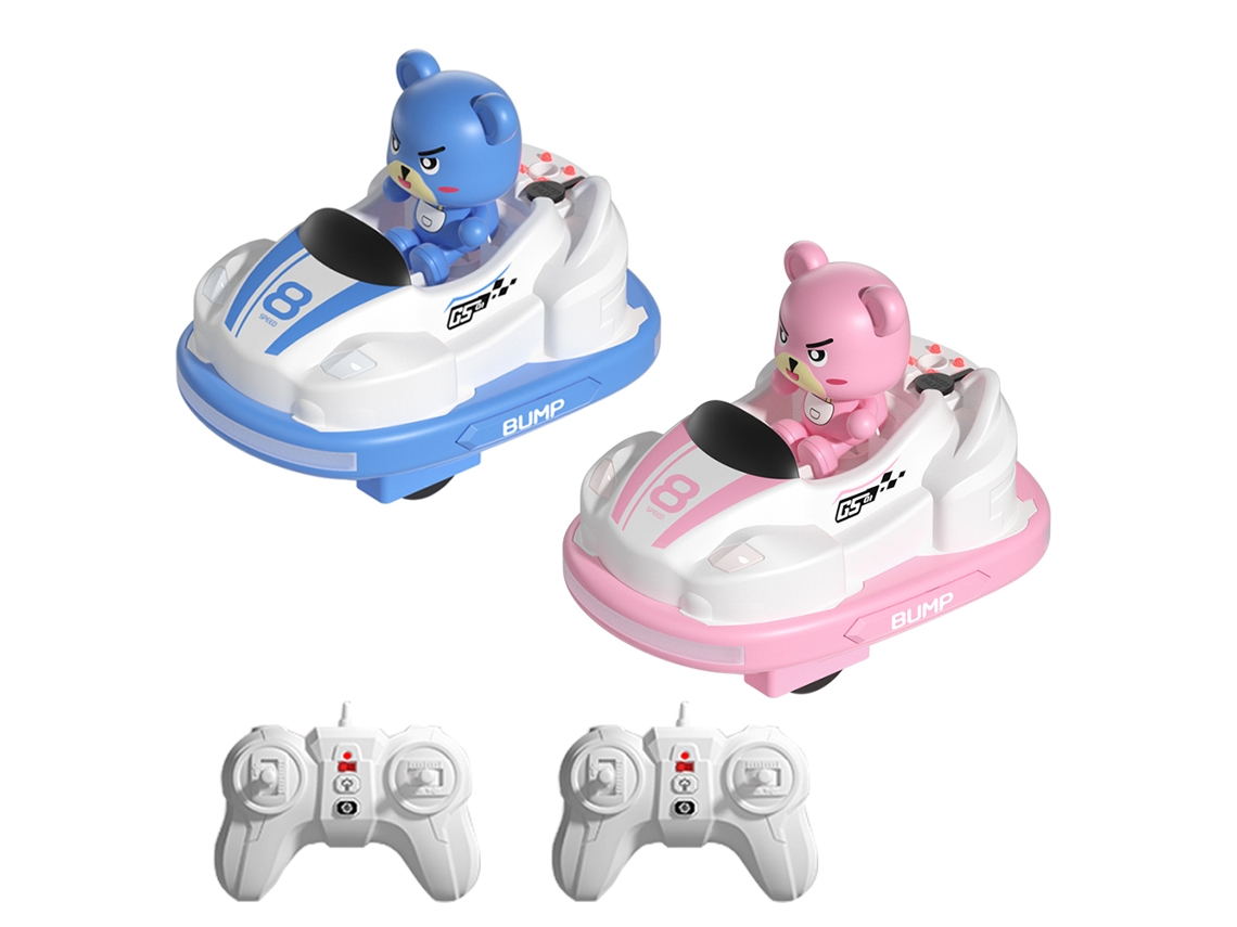 Kit De Carros De Bate-bate Com Controle Remoto 2.4g, Luzes E Música, Carros Elétricos Recarregáveis Para Crianças Meninos E Meninas