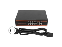 Switch Poe (8+2 Portas De Transmissão 1000m)