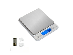 Balança Digital De Aço Inoxidável De Alta Precisão, (capacidade Precisão 2kg/0.1g) Versão Com Bateria Czhhmart