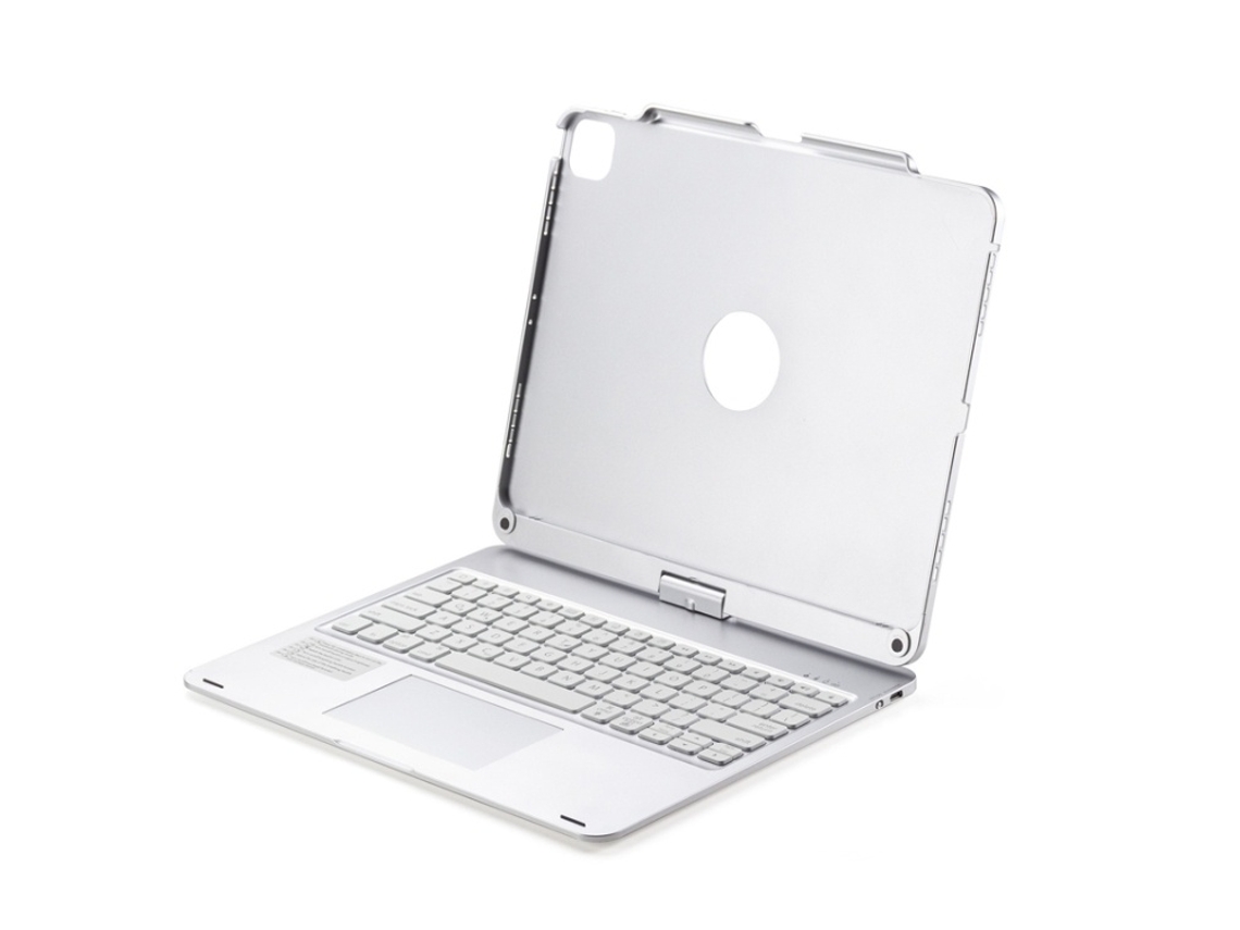 Capa Com Teclado Bluetooth Retroiluminado E Touchpad Rotação 360° Para Ipad Air 13 2025 2024 Layout Pt