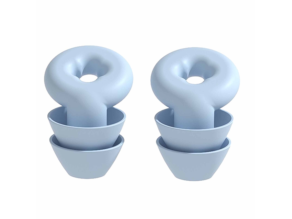 Conchas Ouvido Anti ruído Silicone Macio Reutilizáveis Azul