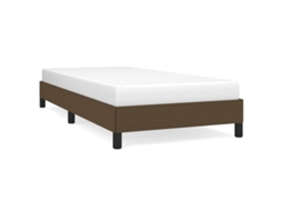 Bed Frame, Bed Frames Vidaxl Marrom Tecido (90 X 190 Cm)