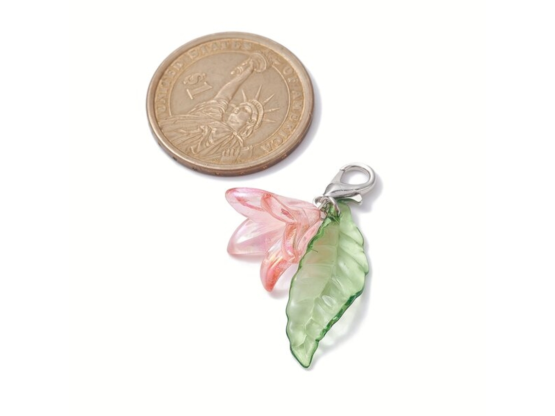 Conjunto De 12 Pingentes De Flores E Folhas Pickifypunnyb Slo Slowmoose