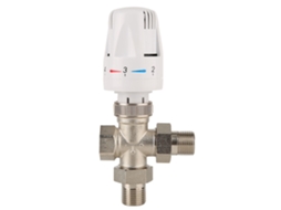 Válvula Termostática De Radiador 3 Vías De Latón Dn25 1 Pulgada Control Automático De Temperatura