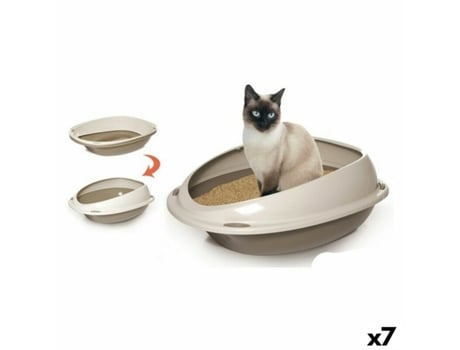 Caixa de Areia para Gatos Georplast GP10533 57 x 40 x 19 cm (7 Unidades) (57 cm)