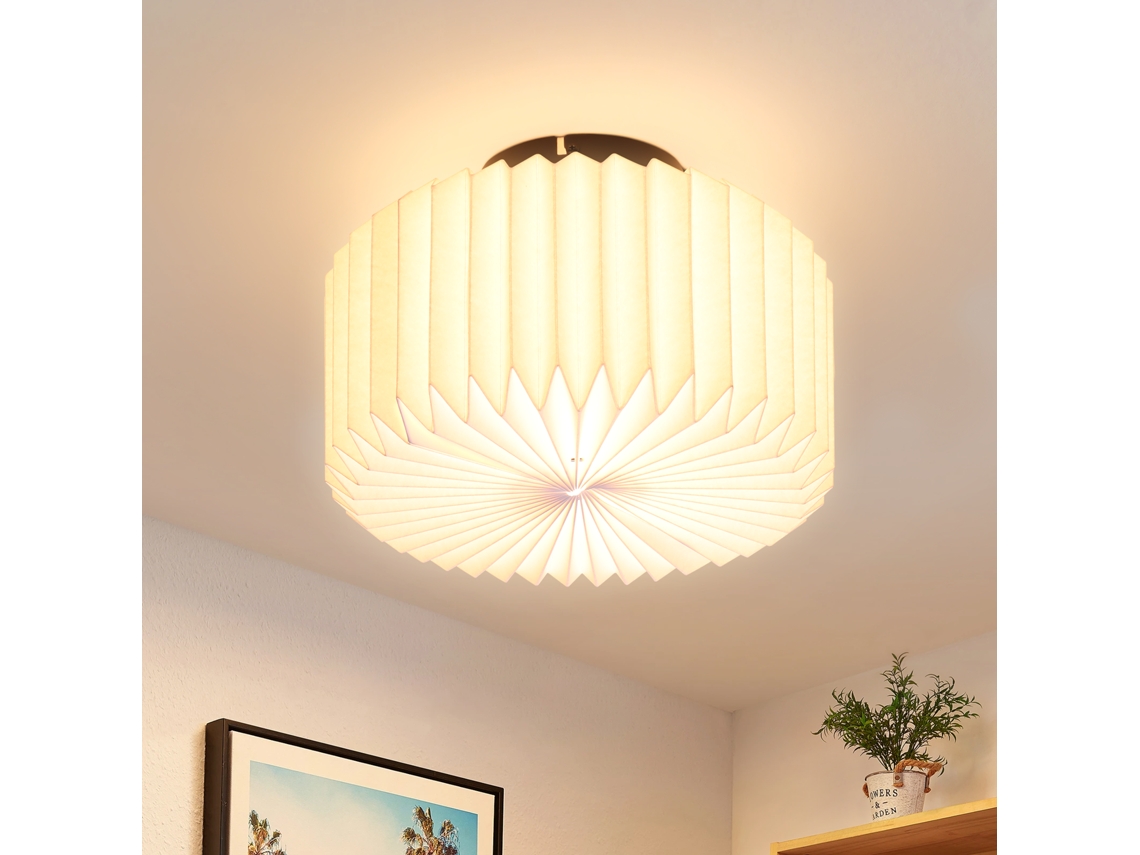 Luminária de teto vintage NETTLIFE para sala de estar com acabamento branco, estilo cozinha e design industrial G9