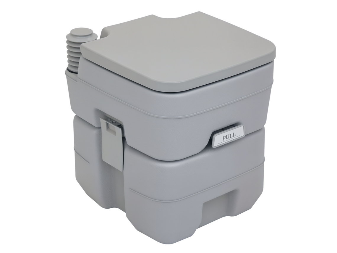 Campingtoilette. 20 L Mobil - Wc. Camping - Wc With Spül - And Abwassertank. 35. 5 X 41 X 42. 5 Cm. Plastic. Gray