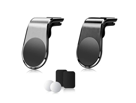 Suporte Telefone Carro Magnético - Aperil - 2pcs - Preto - Peso 30 G - Plástico