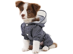 Capa De Chuva Canina, Com Capuz, Impermeável, Em Pu