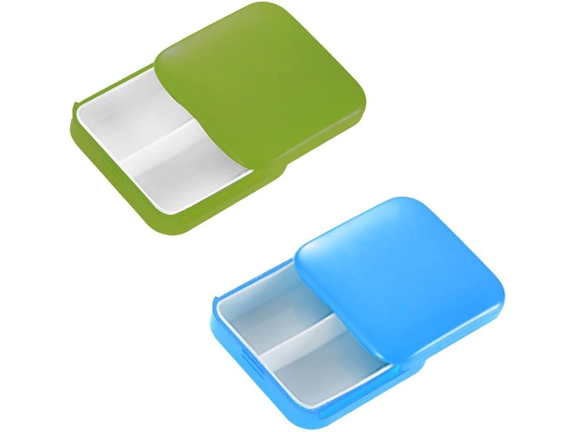 Porta, Comprimidos, Conjunto De 2 Unidades, Comprimidos Portátil, Mini Porta, Comprimidos De Plástico, Caixa Para Armazenar Comprimidos