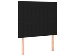 Cabeceira Preta 80x5x118/128 Cm Tecido MAISON EXCLUSIVE