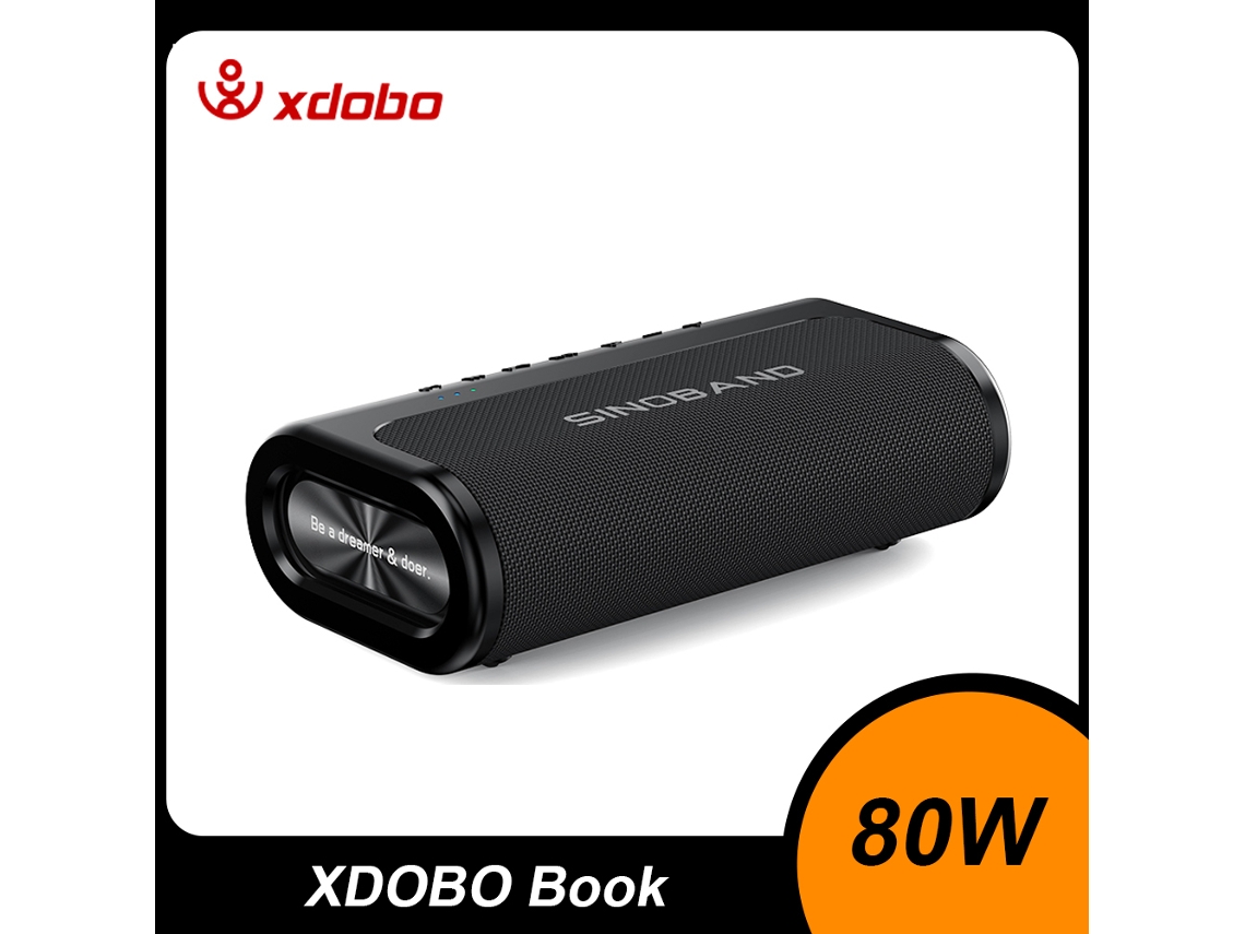 Caixa De Som Original Xdobo Book Sem Fio Bluetooth Para Uso Externo E Resistente À Água