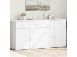 Vidaxl Aparadores 2 Pcs 79x38x80 Cm Derivados De Madeira Branco