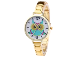 Reloj De Cuarzo Unisex Con Correa De Acero Zhoulianfa Dial Casual Oro