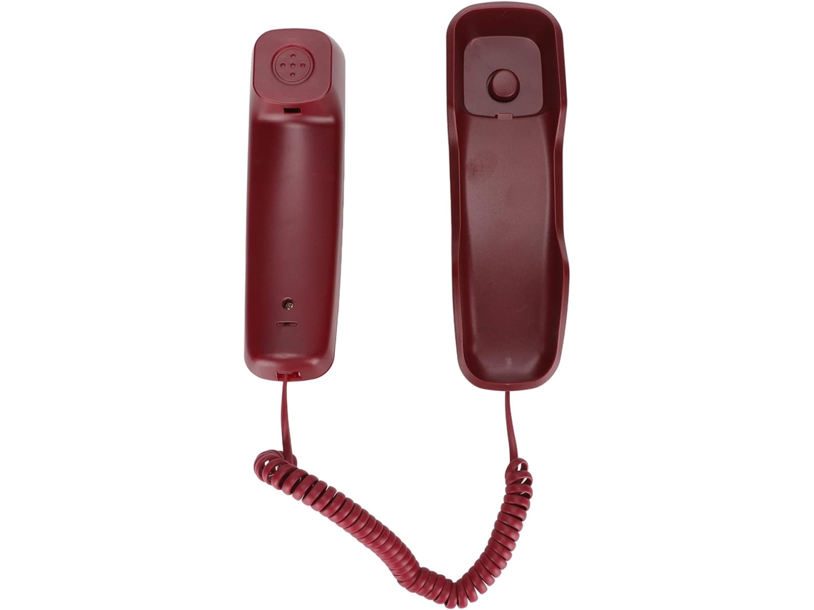 Telefone De Parede Com Fio E Visor Lcd (vermelho)