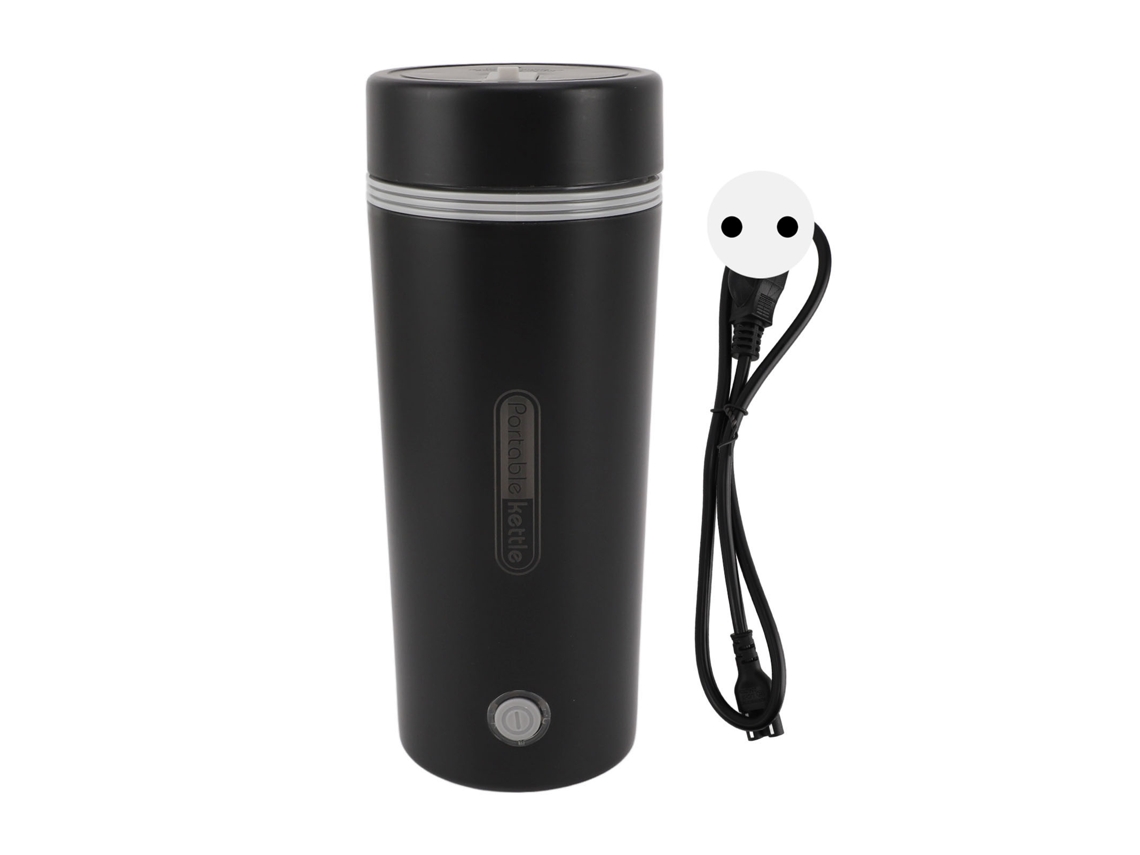 Chaleira Elétrica Portátil de Viagem 300w 350ml Inox Isolamento Automático para Café Chá | S/MARCA