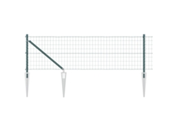 Conjunto 1 Cerca Externa Vidaxl Verde Aço (25 X 0,4 M)