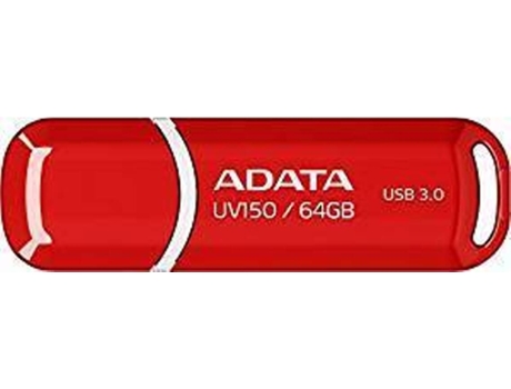 Pen USB ADATA UV150 64GB Vermelho — 64 GB | USB 3.1