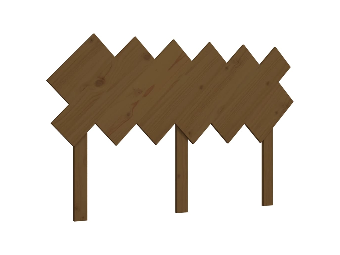 Cabeceira Pinho Maciço Castanho Mel MAISON EXCLUSIVE 132x3x81 cm