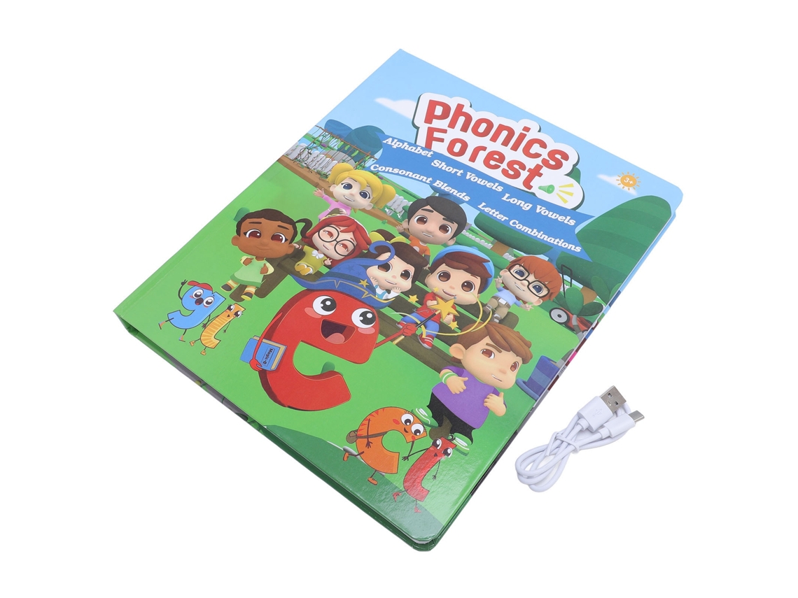 Ats livro Interatsivo de Aprendizagem de Inglês com Sons para Crianças com Mais de 3 Anos Brinquedo Educatsivo