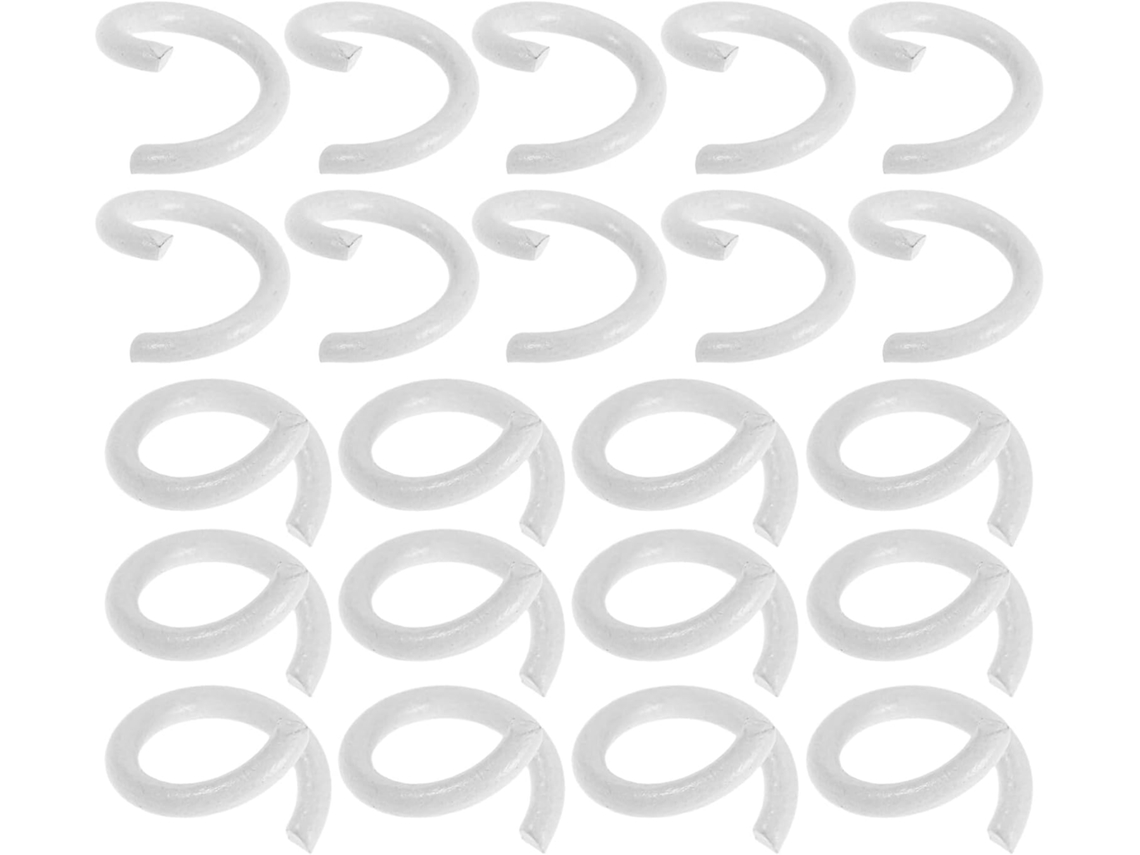Ifundom 200 Anéis De Metal Branco Para Livros 0, 5cm, Anéis Resistentes Para Pastas De Folhas Soltas, Clipes Para