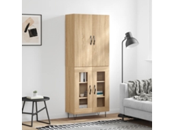 Vidaxl Armário Alto 69,5x34x180 Cm Derivados De Madeira Cor Sonoma