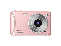 Câmera Compacta Zoom Digital De 18x, Tela Ips De 2,4 Polegadas, Interpolação Máxima De 50 Mp Brilvibera (rosa)