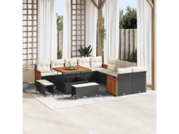 Vidaxl Conjunto De Sofá De Jardim 17 Unid. 12-número De Lugares