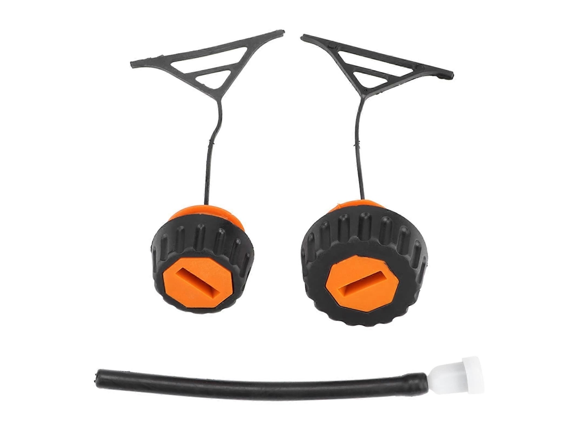 Kit 2 Tampas Combustível + 1 Tubo Óleo Motosserras 020 038 CHARM