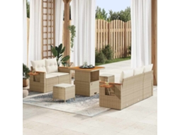 Vidaxl Conjunto De Sofá De Jardim 10 Unid. 7-número De Lugares