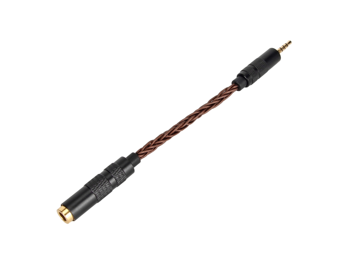 Aetheria cabo Adaptador de Som 4.4mm Fêmea para 2.5mm Macho com Conector em Chumbo Dourado Bronze