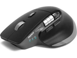 Rato PORT Erogonômico Recarregável Bluetooth (Combo Ultimate Port 910203 - Preto)