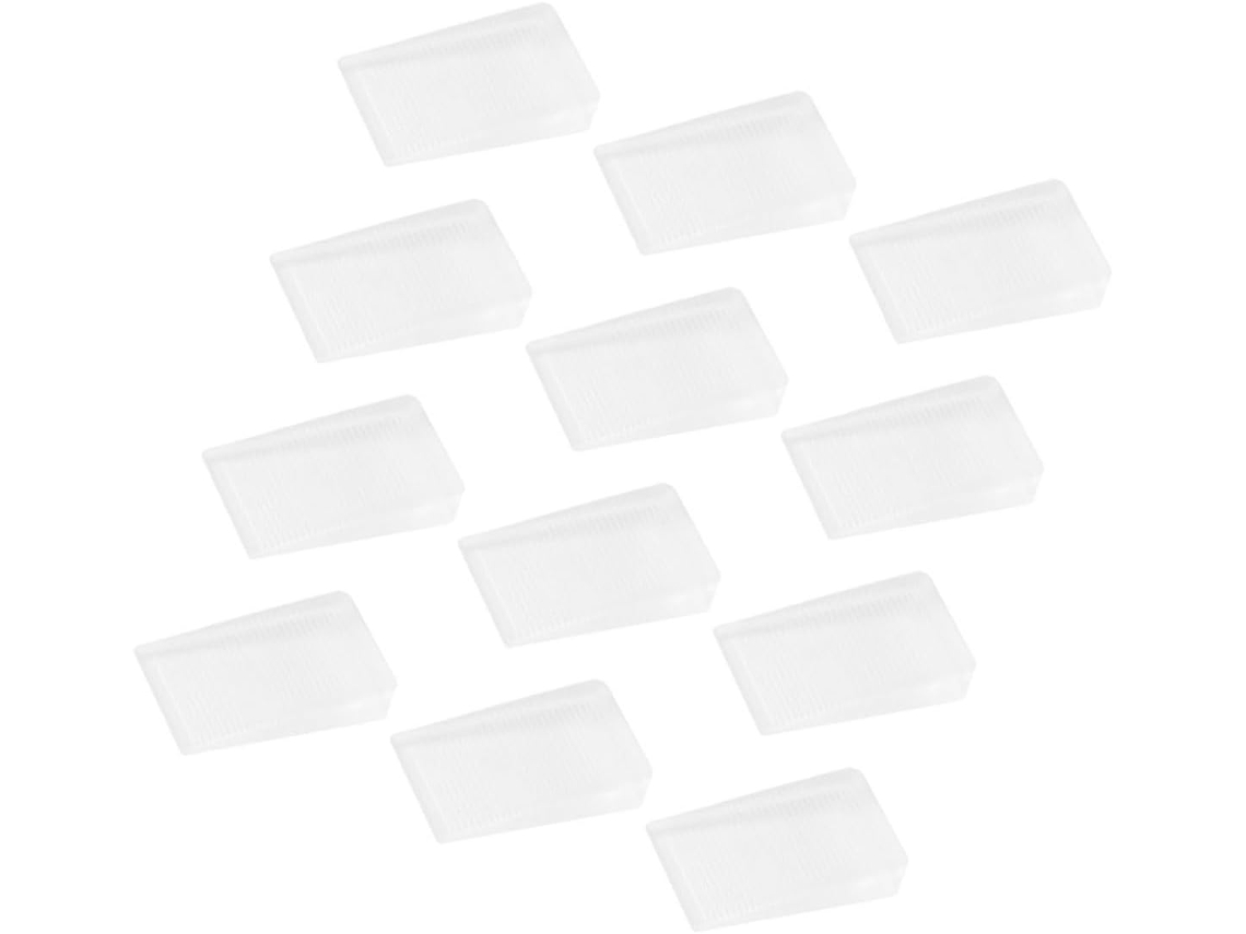Conjunto De 12 Cunhas Niveladoras Transparentes Pvc Da Baluue, Resistentes Ao Desgaste E À Pressão, Ideais Para Pisos