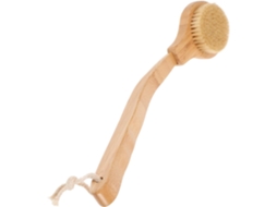 Escova De Banho Ganazono Com Cabo Longo Madeira E Cerdas Naturais Javali, Escova Esfoliante Para Massagem Facial E Nas