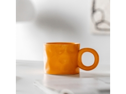 Caneca de Café Artesanal Nórdica Criativa Klein Azul, com Pulseira, em Porcelana . MDUG (450ml)