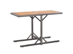 Outdoor Table, Outdoor Tables Vidaxl Antracite Rattan / Vime (n/a)