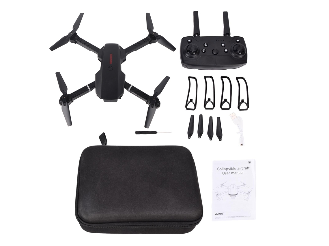 Ats drone Rc Mini Plegable 4 Ejes com Câmera 4k, Alcance 50m, Ideal para Crianças e Iniciantes